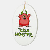 Niedliches rotes Tickle Monster durch send2smiles Keramik Ornament (Links)