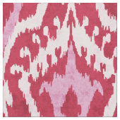 Niedliches rotes und rosa Katzenmuster Stoff (Nahaufnahme)