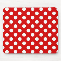 Niedliches rotes und weißes Polka-Punktmuster