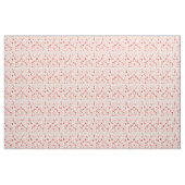 Niedliches rotes Weihnachtsrotwildmuster - Stoff (Yard (91,4 cm))