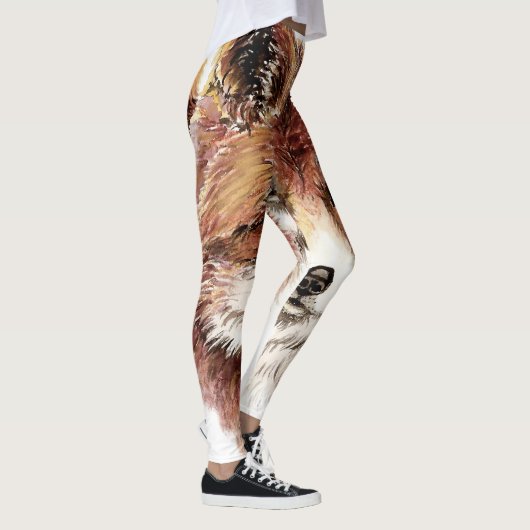 Niedliches Rotfuchs-Muster Leggings (Rechts)