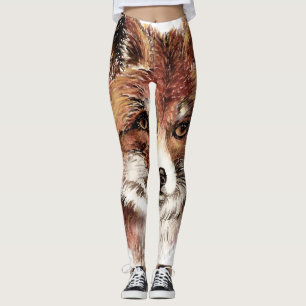 Niedliches Rotfuchs-Muster Leggings