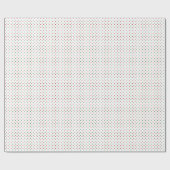 Niedliches Rotgraues Polster-Punktmuster Geschenkpapier (Flach)