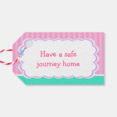 Niedliches Rothaarmädchen Baking Geburtstagsparty Geschenkanhänger (Rückseite Horizontal)