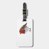 Niedliches Rotkehlchen Gepäckanhänger (Vorderseite vertikal)