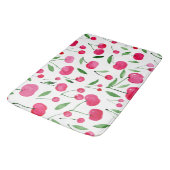 Niedliches Rotkirschmuster Badematte (Schrägansicht)