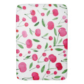 Niedliches Rotkirschmuster Badematte (Vorderseite Vertikal)