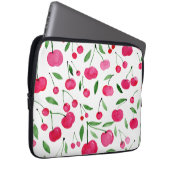 Niedliches Rotkirschmuster Laptopschutzhülle (Vorne Rechts)