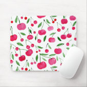 Niedliches Rotkirschmuster Mousepad (Mit Mouse)