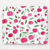 Niedliches Rotkirschmuster Mousepad (Vorne)