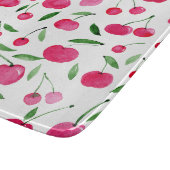 Niedliches Rotkirschmuster Schneidebrett (Ecke)