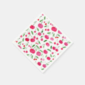 Niedliches Rotkirschmuster Serviette (Ecke)