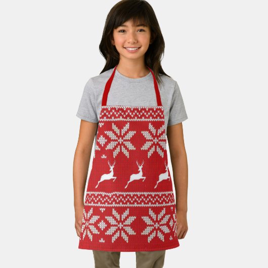 Niedliches Rotschnüffelgeflecht Schürze (Insitu)