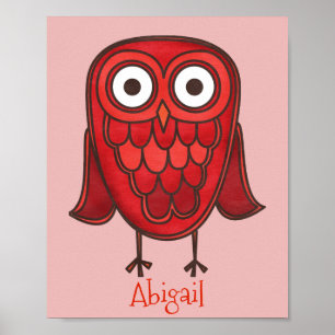 Niedliches Rotwahl, individuell angepasst 8x10 Poster