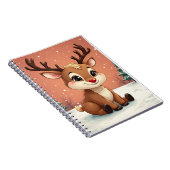 Niedliches Rudolph Character Notebook Notizblock (Rechte Seite)
