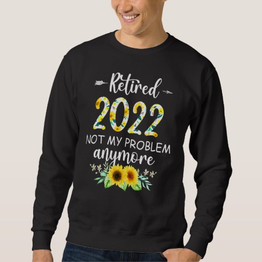 Niedliches Ruhestand 2022 für Frauen 2022 Sweatshirt (Vorderseite)