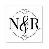 Niedliches Rundschreiben für Ampersand und Herz Permastempel (Design)