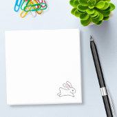 Niedliches Running Bunny Rabbit Post-it Klebezettel