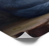 Niedliches russisches Blue Cat Art Print Poster (Ecke)