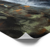 Niedliches russisches Blue Cat Art Print Poster (Ecke)