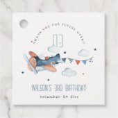 Niedliches Rust Kids Flugzeug Stars Sky Cloud Gebu Geschenkanhänger (Vorderseite)