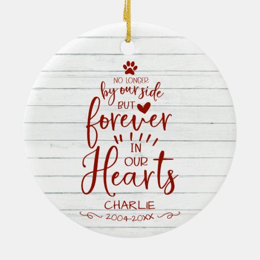 Niedliches rustikales Bauernhaus Katze oder Hausti Keramik Ornament (Hinten)