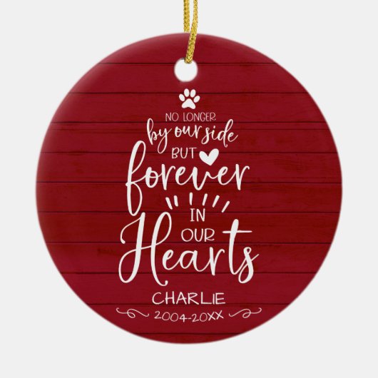 Niedliches rustikales Bauernhaus Katze oder Hausti Keramik Ornament (Vorne)