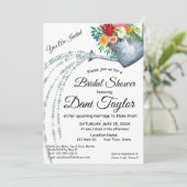 Niedliches rustikales Brautparty Einladung (Stehend Vorderseite)