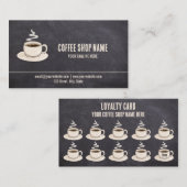 Niedliches rustikales Café Coffee Shop Prämien Tre Treuekarte (Vorne/Hinten)