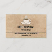 Niedliches rustikales Café Kaffeeshop Prämien Treuekarte (Vorderseite)