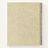 Niedliches Rustikales Hundchen Welpe Foto mit Name Notizblock (Rückseite)