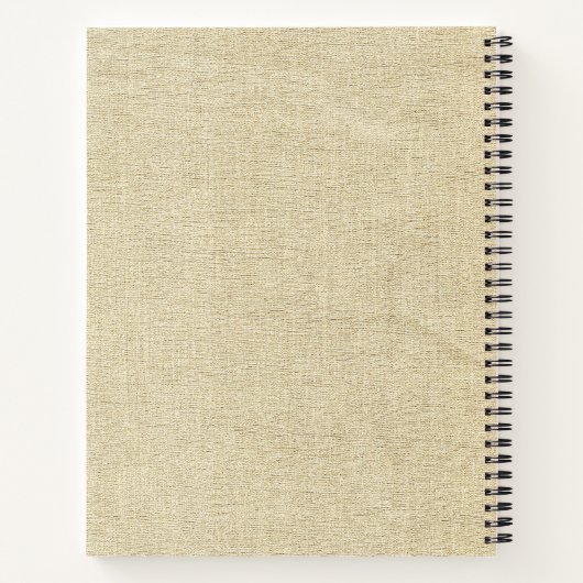 Niedliches Rustikales Hundchen Welpe Foto mit Name Notizblock (Rückseite)