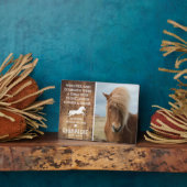 Niedliches Rustikales -Memorial Foto Fotoplatte (Seite)