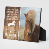 Niedliches Rustikales -Memorial Foto Fotoplatte (Seite)