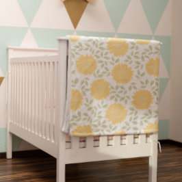 Niedliches rustikales Sonnenblumenmuster Fleecedecke