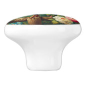 Niedliches rustikales/Vintages Hahn Keramikknauf (Seitenansicht)