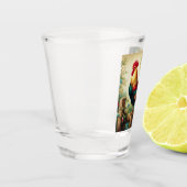 Niedliches rustikales/Vintages Hahn Schnapsglas (Links)