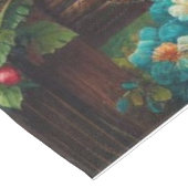 Niedliches rustikales/Vintages Hahn Tischdecke (Schrägansicht)