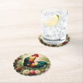 Niedliches rustikales/Vintages Hahn Untersetzer (Vor Ort)