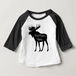 Niedliches rustikales Weihnachten Elche des Baby T-shirt