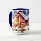 Niedliches rustikales Weihnachtsgebäck Tasse (Vorderseite Links)