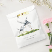 Niedliches Rustikales Windmühle-Thema Hochzeit Geschenktütchen (Versiegelt)