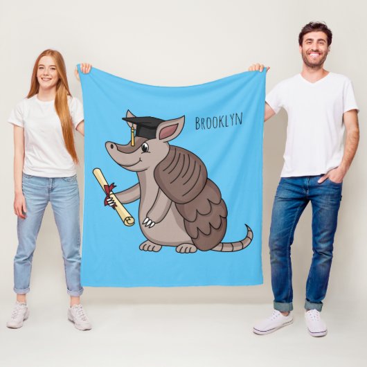 Niedliches Rüstungsschild mit Graduierungskappe Ca Fleecedecke (Beispiel)