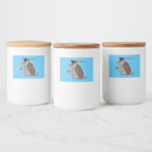 Niedliches Rüstungsschild mit Graduierungskappe Ca Lebensmitteletikett (Flaschen)