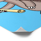 Niedliches Rüstungsschild mit Graduierungskappe Ca Poster (Ecke)