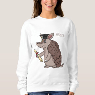 Niedliches Rüstungsschild mit Graduierungskappe Ca Sweatshirt