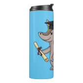 Niedliches Rüstungsschild mit Graduierungskappe Ca Thermosbecher (Nach links gedreht)