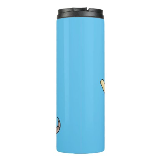 Niedliches Rüstungsschild mit Graduierungskappe Ca Thermosbecher (Rückseite)