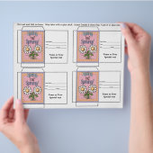 Niedliches Saatgutpackgeschenk oder Gefallen Flyer (Hand)