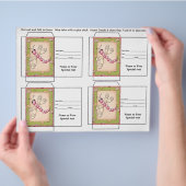 Niedliches Saatgutpackgeschenk oder Gefallen Flyer (Hand)